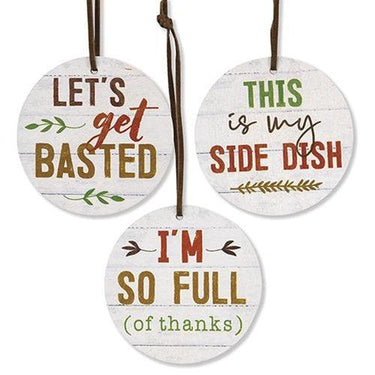 3 Set Let's Get Basted Wine Tags - The Fox Decor